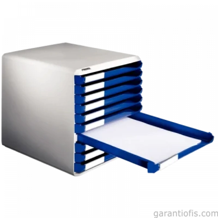 Leitz 5281 Kırmızı 10 Çekmeceli Evrak Rafı