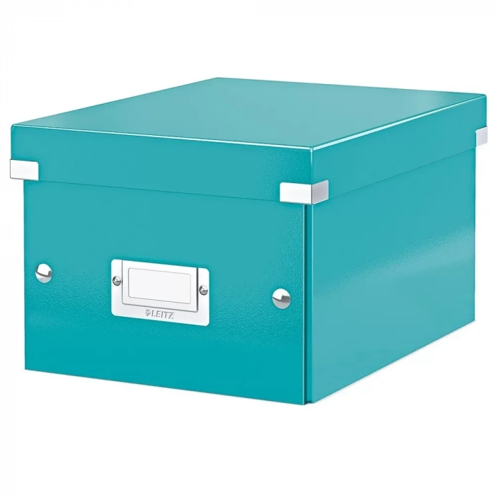 Leitz 6043 WOW Buz Mavisi Küçük Boy Metalik Saklama Kutusu