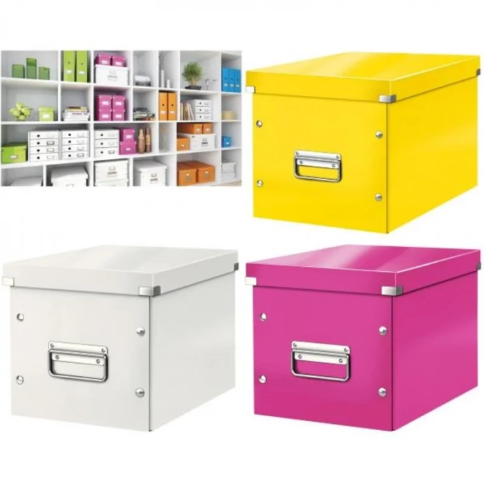 Leitz 6109 Wow C&s Orta Boy Küp Saklama Kutusu Sarı