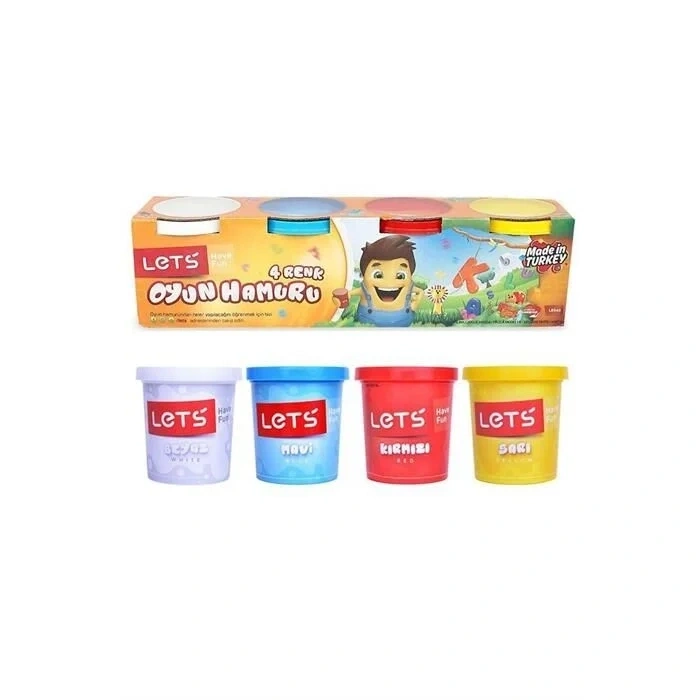 Lets Oyun Hamuru 115 Gr. x 4 Renk (L8440)