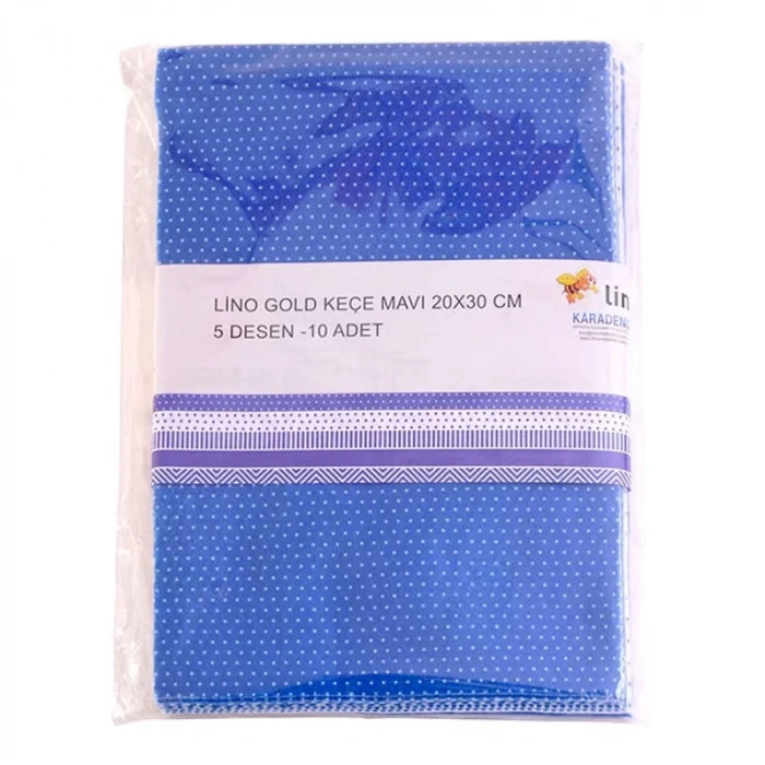 Lino Gold Keçe Mavi 10lu Kod:2722j