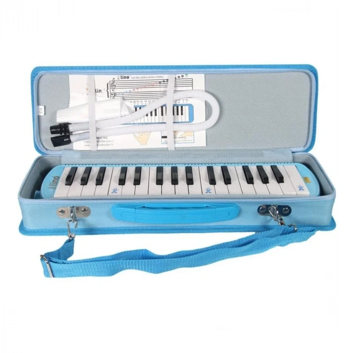 Lino Melodika 32 Tuşlu Çantalı Pastel Mavi