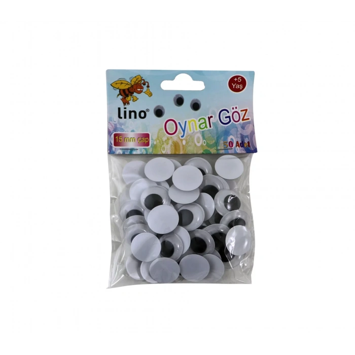 Lıno Oynar Göz Orta Boy 15 Mm 50 Li Rbz-016-a