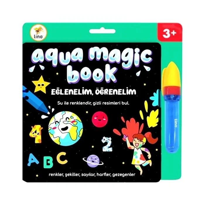 LINO TFL-1004 AQUA MAGIC BOOK EĞLENELİM ÖĞRENELİM SİHİRLİ BOYAMA KİTABI