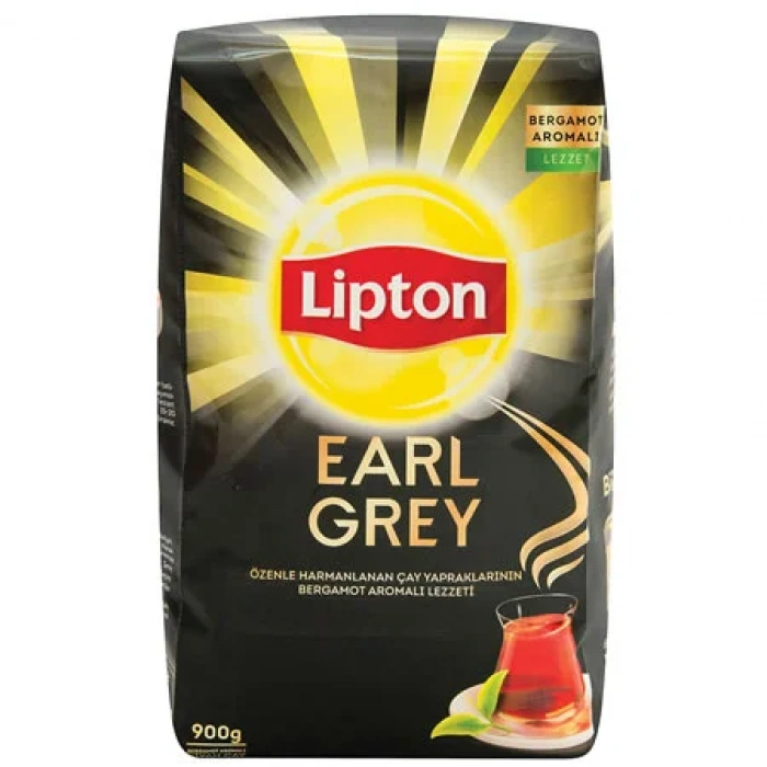 Lipton Earl Grey Tea Bergamot Aromalı Siyah Çay (900 Gr)