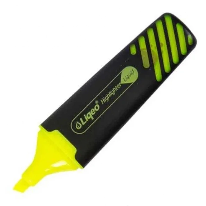 LiQeo H-3128 Fosforlu Kalem Sarı