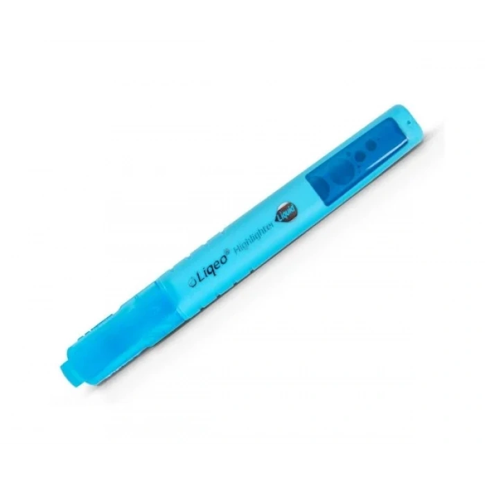 LiQeo H-3130 Midi Fosforlu Kalem Mavi