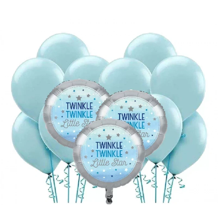 Little Star Mavi Balon Demeti 23 Adet