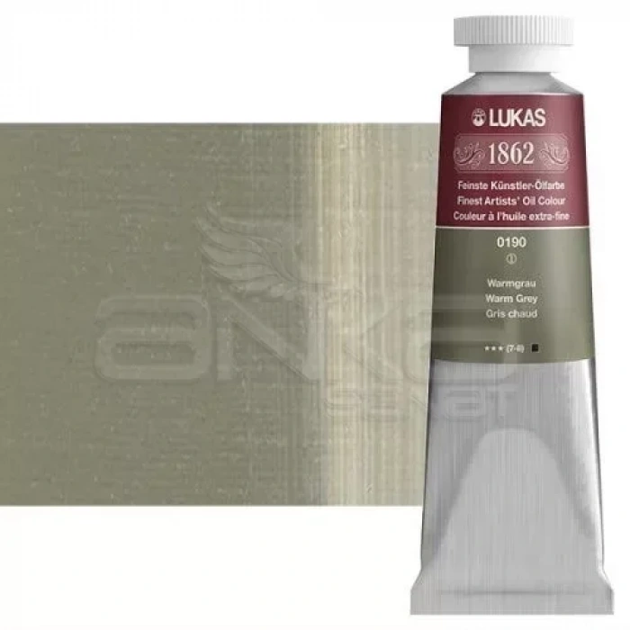 Lukas 1862 37ml Yağlı Boya Seri:1 No:0190 Gri 1 (sıcak Gri)