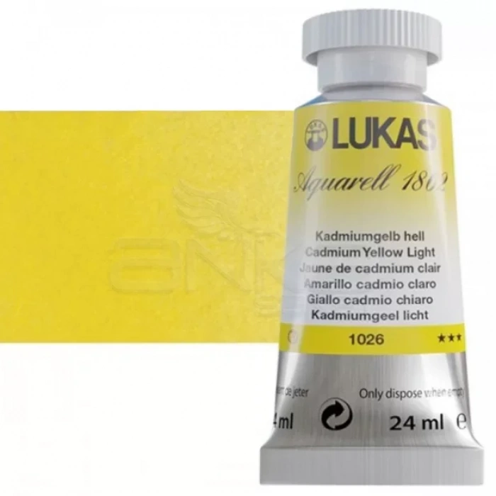 Lukas Aquarell 1862 Artist 24ml Sulu Boya 1026 Kadmium Açık Sarı Seri 3