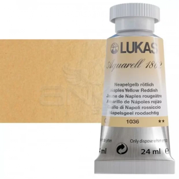 Lukas Aquarell 1862 Artist 24ml Sulu Boya 1036 Naples Yellow Seri 2