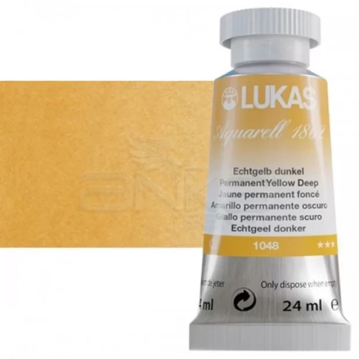 Lukas Aquarell 1862 Artist 24ml Sulu Boya 1048 Permanent Yellow Deep Seri 2