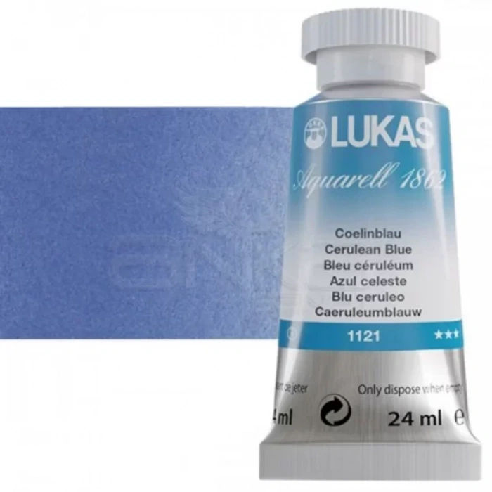 Lukas Aquarell 1862 Artist 24ml Sulu Boya 1121 Coelin Mavi Seri 3