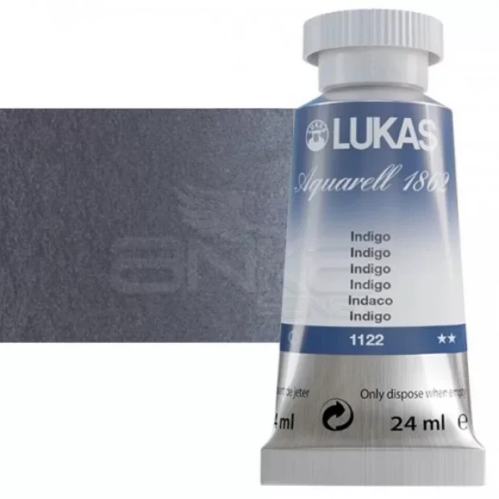 Lukas Aquarell 1862 Artist 24ml Sulu Boya 1122 İndigo Seri 2