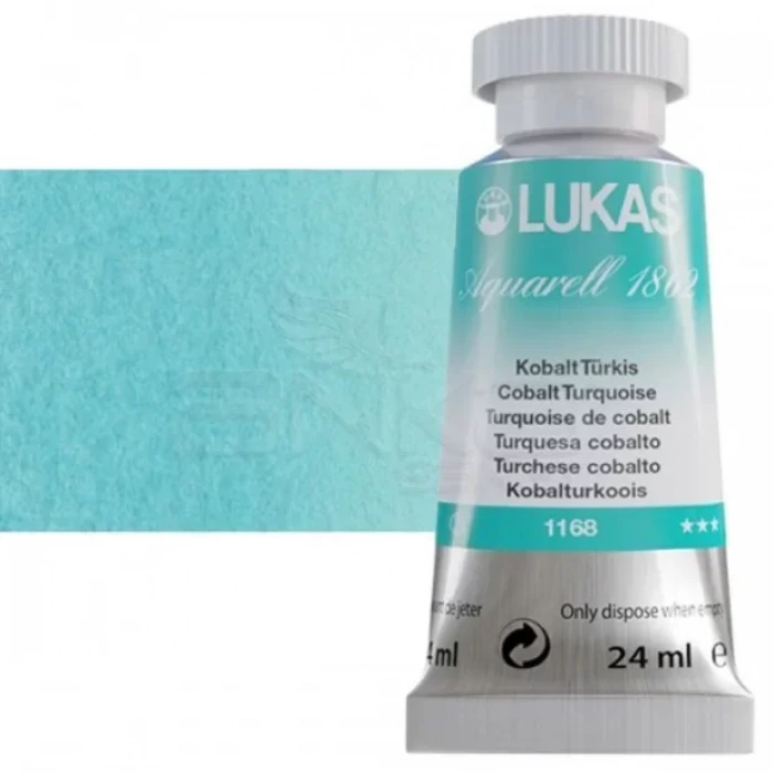 Lukas Aquarell 1862 Artist 24ml Sulu Boya 1168 Cobalt Turkuaz Seri 2