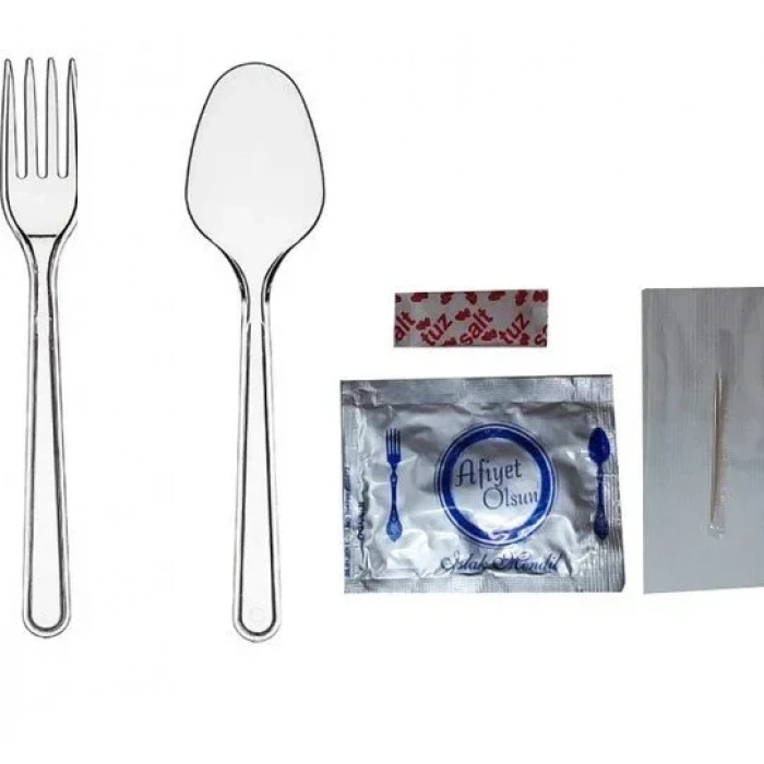 Lüks Set Çatal + Kaşık 6  Lı (yemek Seti) 100 lü