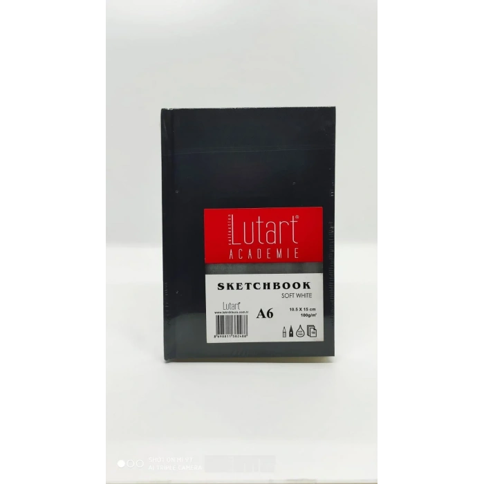 Lutart Academie Eskiz Defteri A6 Sert Kapak 100gr 100 Yaprak Siyah