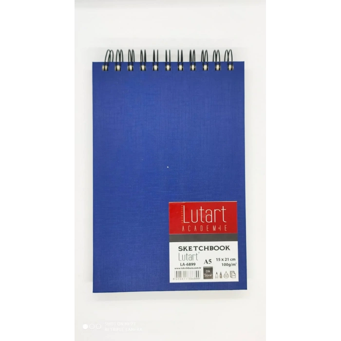Lutart Academie Sketchbook Çizim Defteri 15x21 A5 Sert Kapak 100gr 100yp
