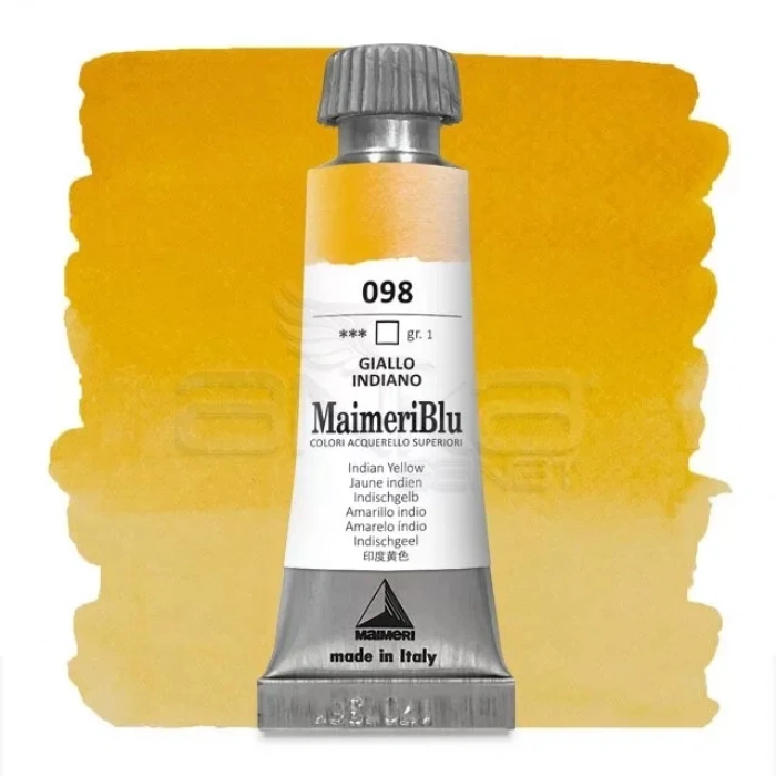 Maimeri Blu Tüp Sulu Boya 12 Ml S1 No:098 Indian Yellow