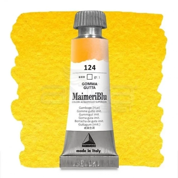 Maimeri Blu Tüp Sulu Boya 12 Ml S1 No:124 Gamboge (hue)