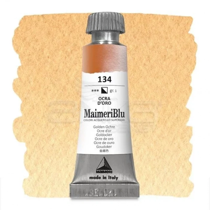 Maimeri Blu Tüp Sulu Boya 12 Ml S1 No:134 Golden Ochre
