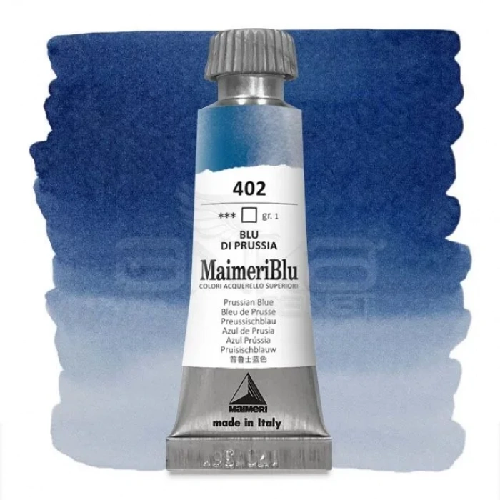 Maimeri Blu Tüp Sulu Boya 12 ml S1 No:402 Prussian Blue