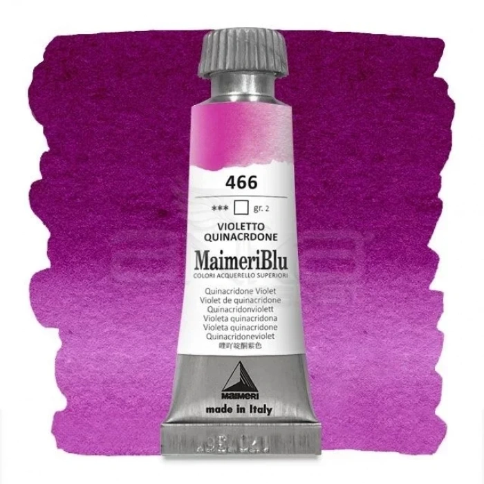 Maimeri Blu Tüp Sulu Boya 12 ml S2 No:466 Quinacridone Violet