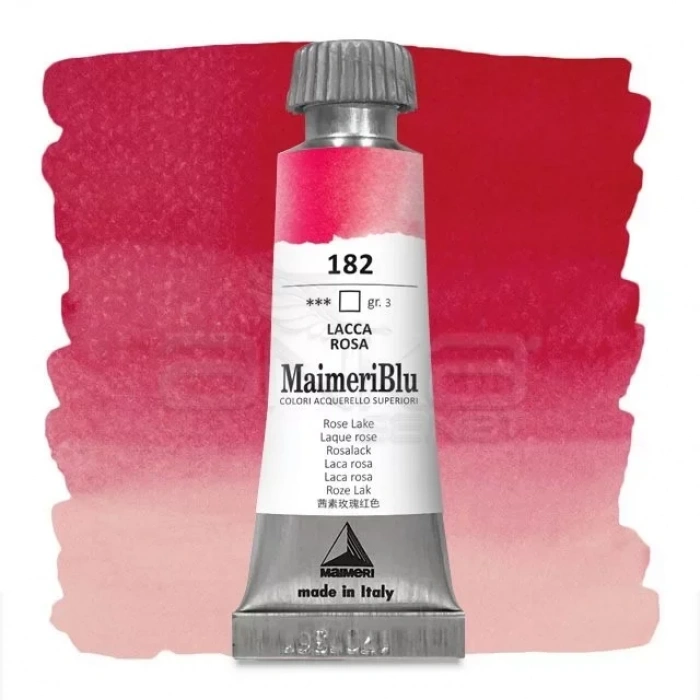 Maimeri Blu Tüp Sulu Boya 12 Ml S3 No:182 Rose Lake