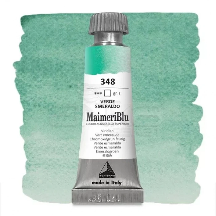 Maimeri Blu Tüp Sulu Boya 12 Ml S3 No:348 Viridian