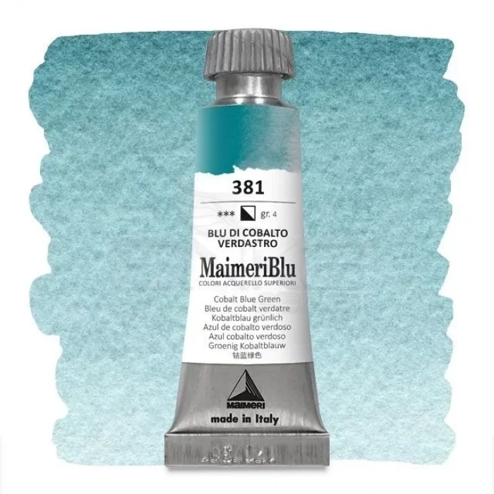 Maimeri Blu Tüp Sulu Boya 12 Ml S4 No:318 Cobalt Green Blueish