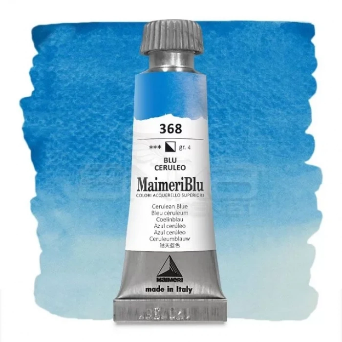 Maimeri Blu Tüp Sulu Boya 12 Ml S4 No:368 Cerulean Blue