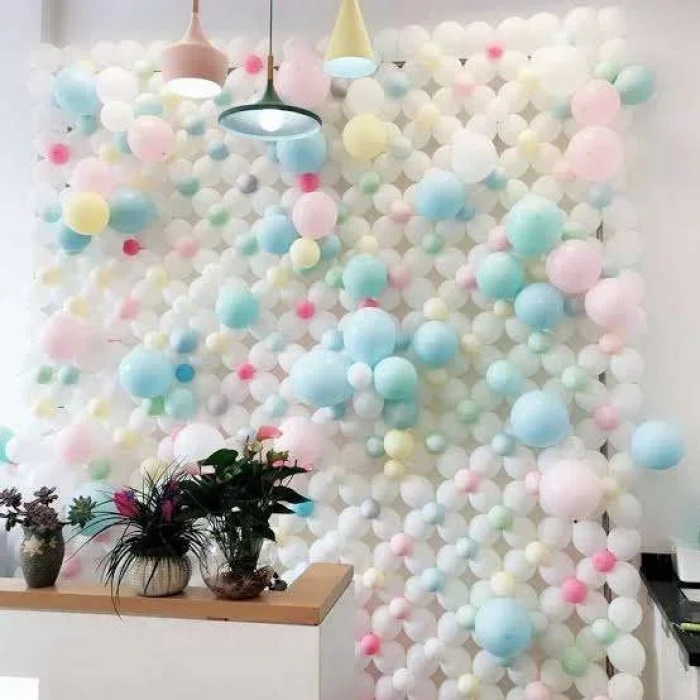 Makaron Karışık Renklerde 10 Lu Latex Balon Küçük Boy