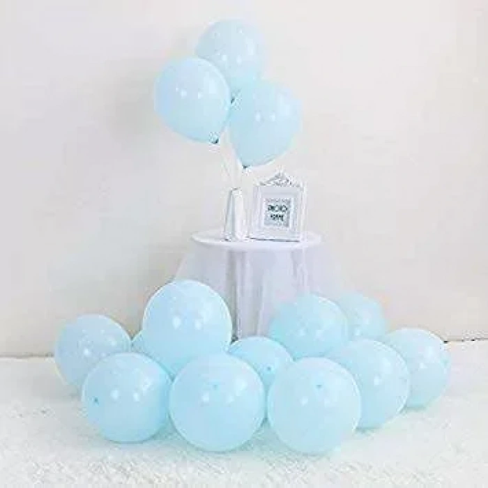 Makaron Mavi 10 Lu Latex Balon Normal Boy