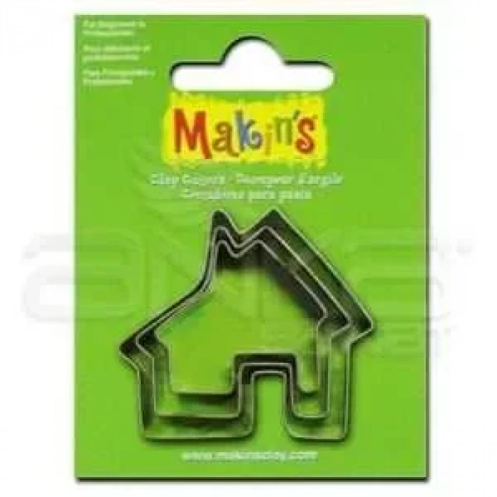 Makins Clay Kesici Kalıp Seti Ev 3 Parça Kod:36023