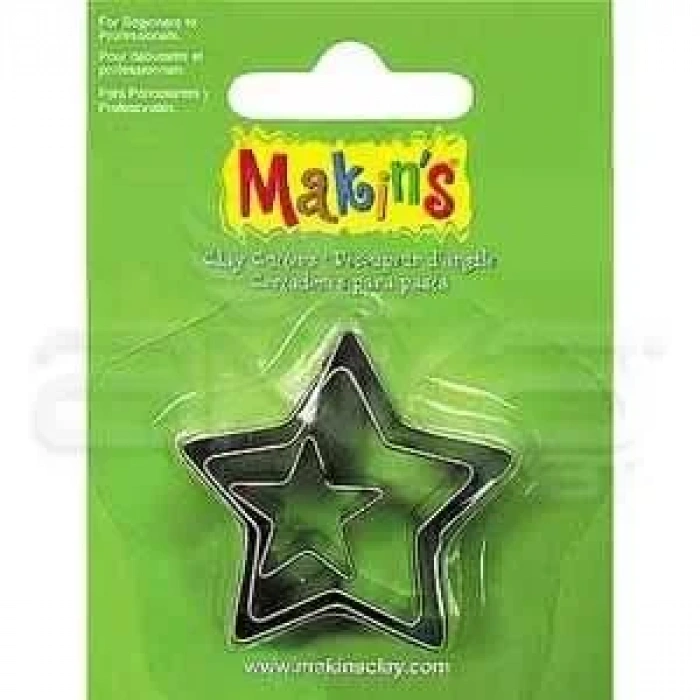 Makins Clay Kesici Kalıp Seti Yıldız 3 Parça Kod:36006