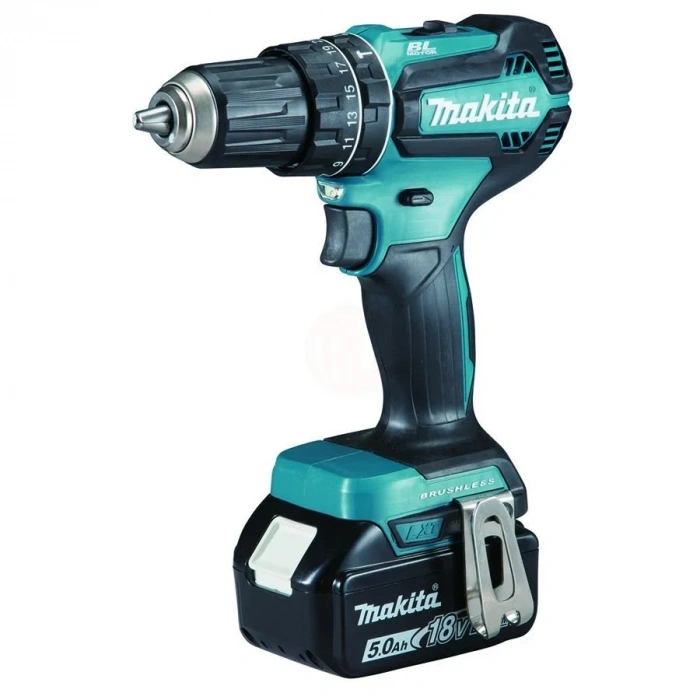 Makita Akülü Darbeli Vidalama Matkabı DHP485RTJ (2 x 5,0 Ah Akü)