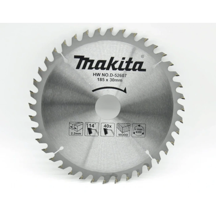 Makita D-52607 Sunta Kesme Elmas Daire Testere 185x30 40 Diş