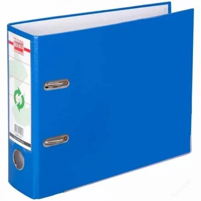 Manu 2037 Mavi Plastik Telgraf Klasörü