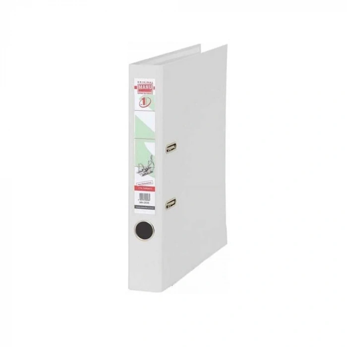 Manu Dar Klasör Plastik Beyaz