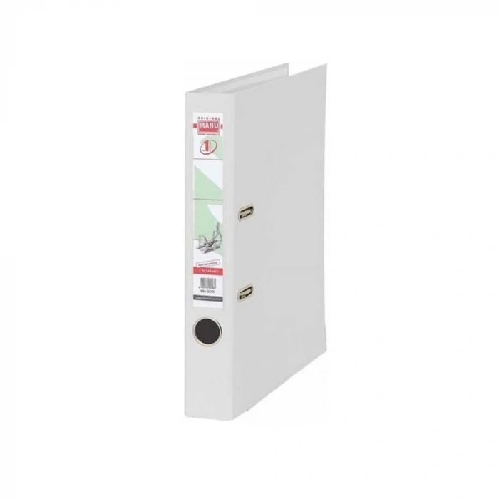 Manu Dar Klasör Plastik Beyaz
