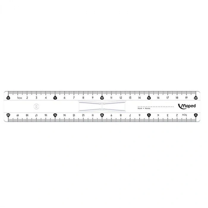 MAPED 146108 20 cm TRIPLE DESİMETRE KRİSTAL CETVEL