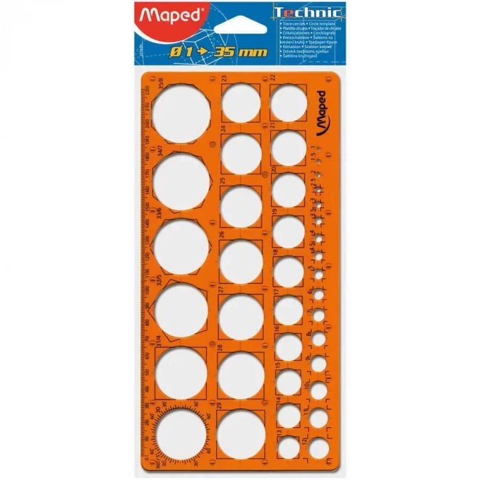 Maped 277620 Daire Şablonu 1den 35e