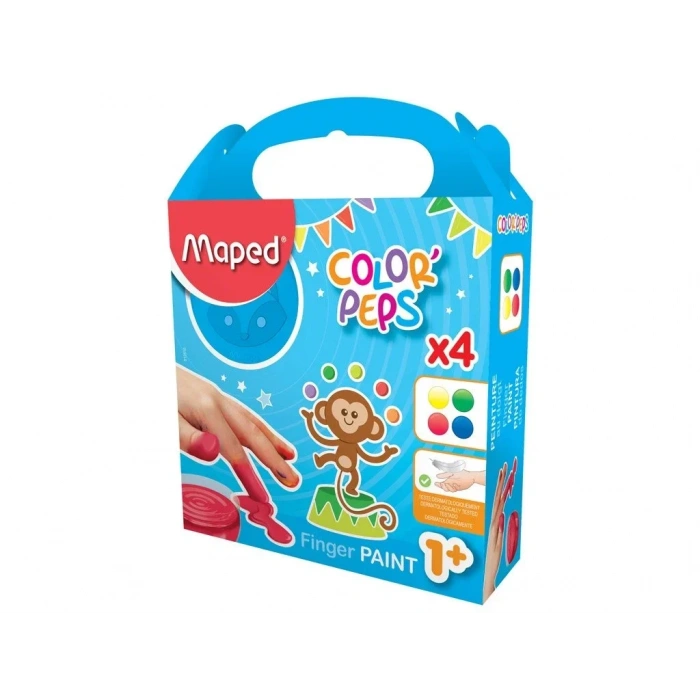 Maped Parmak Boyası 80 Gram 4lü Kavanoz