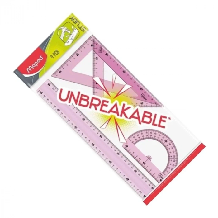 Maped Study Kırılmaz 30cm Çizim Seti 4lü