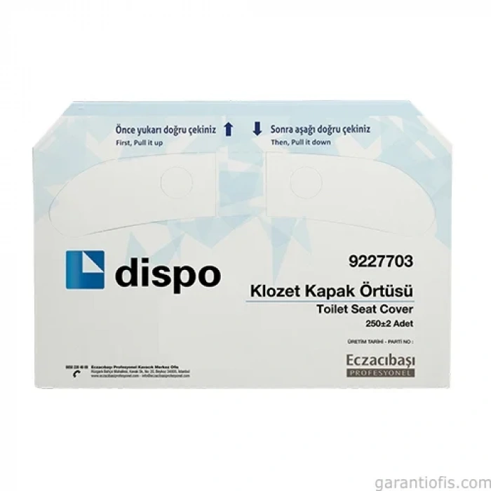 Maratem Dispo Klozet Kapak Örtüsü (250 li Paket)