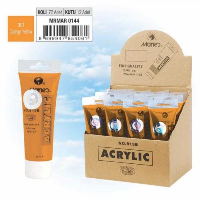 Maries Akrilik Boya 75ml Orange Yellow