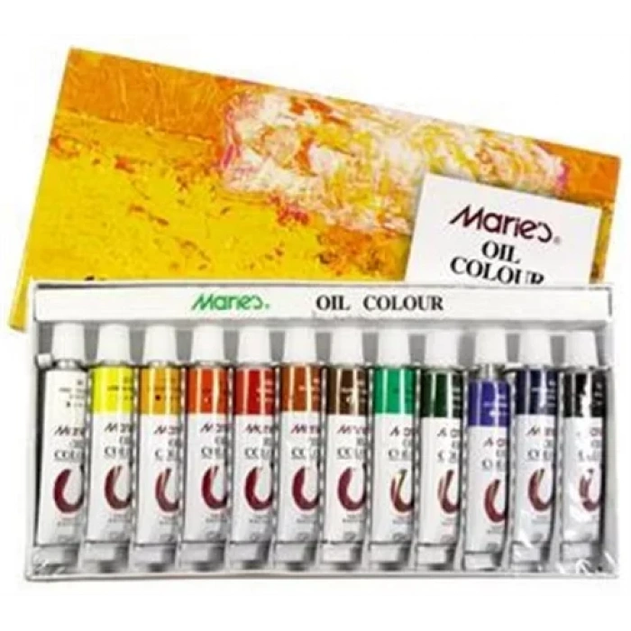 Maries Yağlı Boya 12 Li Tüp E1381b  Mrmar0001