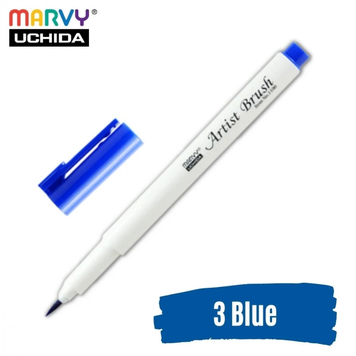 Marvy Artist Brush Pen 1100 Firça Uçlu Kalem 03 Blue