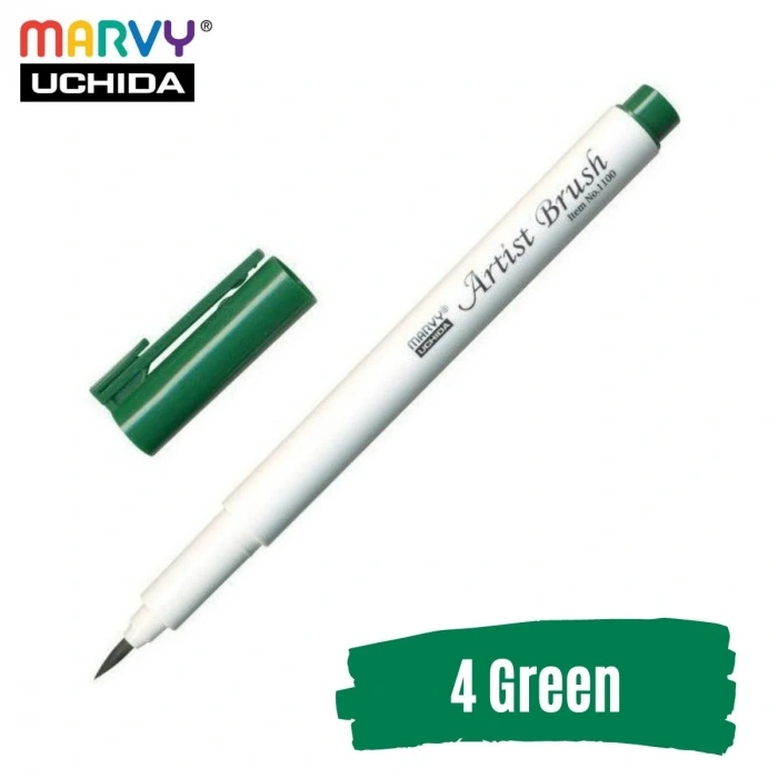 Marvy Artist Brush Pen 1100 Firça Uçlu Kalem 04 Green