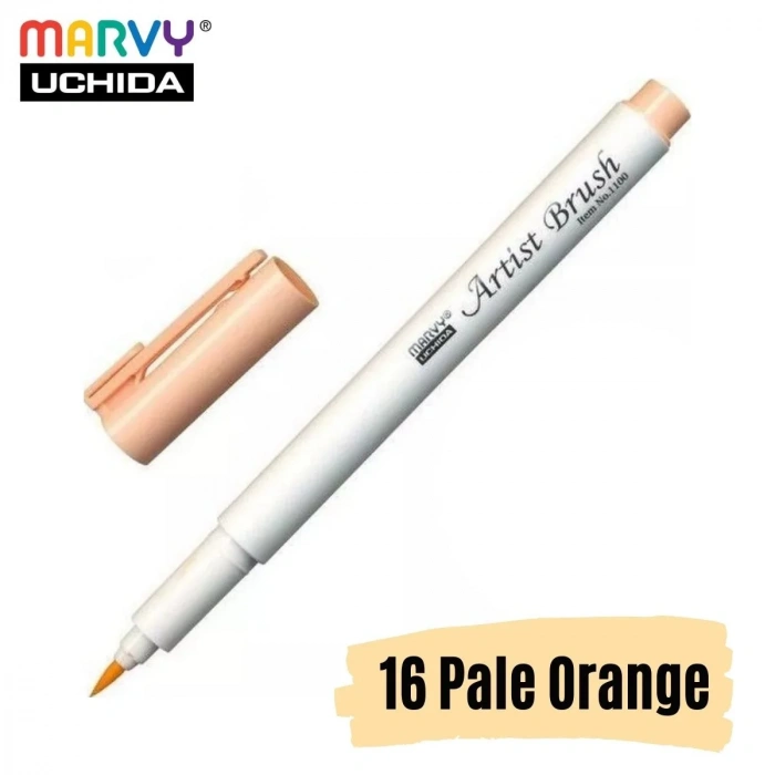 Marvy Artist Brush Pen 1100 Firça Uçlu Kalem 16 Pale Orange